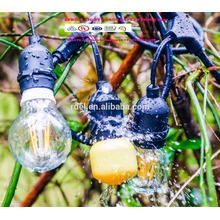 Decorativo al aire libre Feliz Navidad Impermeable Paisaje Iluminación Nieve Falling Patio LED String Lights SLT-310